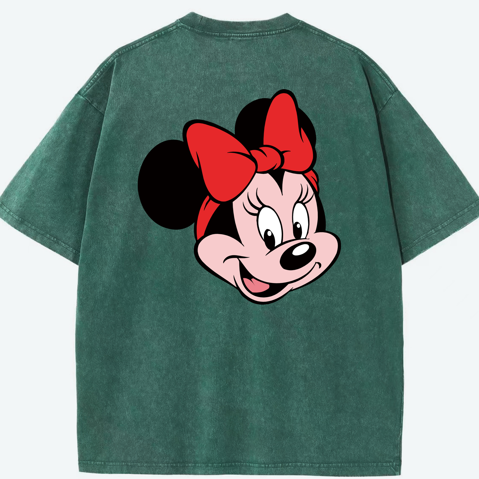 （画像用） ミッキーマウス Mickey Mouse 綿100% ヴィンテージ風 半袖Tシャツ（背面プリント）